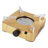 Maxbell Outdoor Alcohol Burner Portable Backpacking Camping Hiking Mini Stove Cooker Champagne Gold