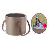 Maxbell Camping Storage Bucket Collapsible Big Capacity for Outdoor Fishing Camping Khaki 20L