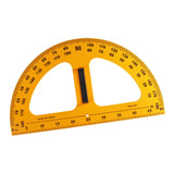 Maxbell Math Geometry Ruler Large Number for School Classroom 1 Piece Protractor