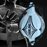 Maxbell PU Leather Boxing Ball Punch Bag Rhombic Shape for Training Gym Adult Kids Light Blue