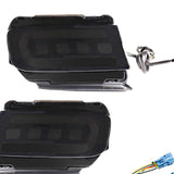 Maxbell 2x LED Bumper Reflector Lights Fit for Toyota Land Cruiser Prado 150 Black