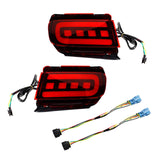 Maxbell 2x LED Bumper Reflector Lights Fit for Toyota Land Cruiser Prado 150 Red