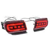 Maxbell 2x LED Bumper Reflector Lights Fit for Toyota Land Cruiser Prado 150 Red