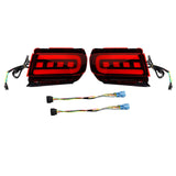 Maxbell 2x LED Bumper Reflector Lights Fit for Toyota Land Cruiser Prado 150 Red