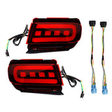 Maxbell 2x LED Bumper Reflector Lights Fit for Toyota Land Cruiser Prado 150 Red