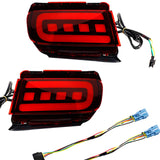 Maxbell 2x LED Bumper Reflector Lights Fit for Toyota Land Cruiser Prado 150 Red