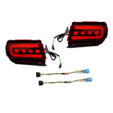 Maxbell 2x LED Bumper Reflector Lights Fit for Toyota Land Cruiser Prado 150 Red