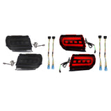 Maxbell 2x LED Bumper Reflector Lights Fit for Toyota Land Cruiser Prado 150 Red