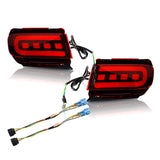 Maxbell 2x LED Bumper Reflector Lights Fit for Toyota Land Cruiser Prado 150 Red