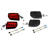 Maxbell 2x LED Bumper Reflector Lights Fit for Toyota Land Cruiser Prado 150 Red