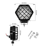 Maxbell 5 inch 48W LED Light 4800LM Spot Light Pod Driving Lamps Work Light Black