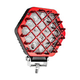 Maxbell 5 inch 48W LED Light 4800LM Spot Light Pod Driving Lamps Work Light Red