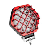 Maxbell 5 inch 48W LED Light 4800LM Spot Light Pod Driving Lamps Work Light Red