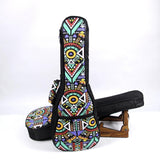 Maxbell Ukulele Case Bag Thick Dustproof Shockproof with Handle for Concert 23 inch