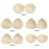 Maxbell 1 Pair Women Bra Insert Pads Breast Enhancer 4.13x4.13x0.79inch Style A
