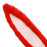 Maxbell Plush Rabbit Ear Headband Furry Soft Cute for Prom Party Red