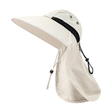 Maxbell Sun Hat Hiking Hat Safari Caps UV Protection for Men Women Gardening Camping Beige