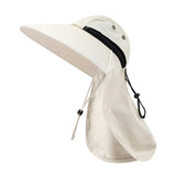 Maxbell Sun Hat Hiking Hat Safari Caps UV Protection for Men Women Gardening Camping Beige