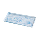 Maxbell Ceramic Bathroom Vanity Tray Classic Rectangle for Dining Room Wedding Home Blue Large