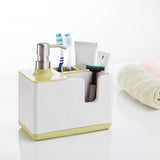 Maxbell Kitchen Sink Caddy with Soap Dispenser Pump for Kitchen Sponges Bathroom