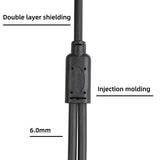Maxbell 3.5mm 1/8" (M) Stereo To Dual 6.35mm 1/4" TS (M) Stereo Breakout Y Cable 2M