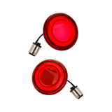 Maxbell Flashing LED Turn Signal Lights Accessories Replacement for Harley Red