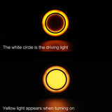 Maxbell Flashing LED Turn Signal Lights Accessories Replacement for Harley Black Yellow Yellow