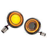 Maxbell Flashing LED Turn Signal Lights Accessories Replacement for Harley Black Yellow Yellow