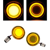 Maxbell Flashing LED Turn Signal Lights Accessories Replacement for Harley Yellow