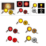 Maxbell Flashing LED Turn Signal Lights Accessories Replacement for Harley Yellow