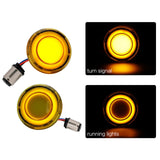 Maxbell Flashing LED Turn Signal Lights Accessories Replacement for Harley Yellow