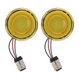 Maxbell Flashing LED Turn Signal Lights Accessories Replacement for Harley Yellow