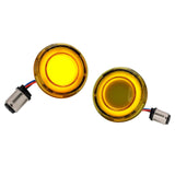 Maxbell Flashing LED Turn Signal Lights Accessories Replacement for Harley Yellow