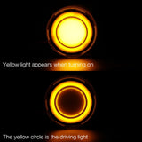 Maxbell Flashing LED Turn Signal Lights Accessories Replacement for Harley Yellow