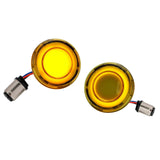 Maxbell Flashing LED Turn Signal Lights Accessories Replacement for Harley Yellow