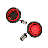 Maxbell Flashing LED Turn Signal Lights Accessories Replacement for Harley Black Red Red