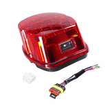 Maxbell LED Rear Tail Light Rear Brake Lamp Signal Light for Harley XL Fxlr Red