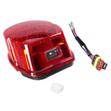 Maxbell LED Rear Tail Light Rear Brake Lamp Signal Light for Harley XL Fxlr Red