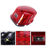 Maxbell LED Rear Tail Light Rear Brake Lamp Signal Light for Harley XL Fxlr Red