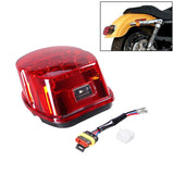 Maxbell LED Rear Tail Light Rear Brake Lamp Signal Light for Harley XL Fxlr Red