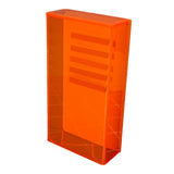 Maxbell Acrylic Eyelash Storage Box Single Layers for False Eyelash Mink Lashes Orange