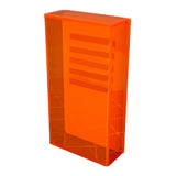 Maxbell Acrylic Eyelash Storage Box Single Layers for False Eyelash Mink Lashes Orange