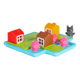 Maxbell Three Little Pigs and Wolf Hide and Seek Puzzle Game Toy for Birthday Gifts