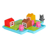 Maxbell Three Little Pigs and Wolf Hide and Seek Puzzle Game Toy for Birthday Gifts
