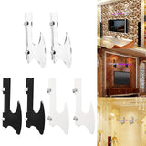 Maxbell Wall Mounted Katana Sword Stand Universal Acrylic Home Decor Collection clear