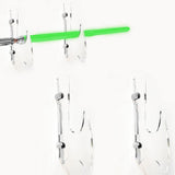 Maxbell Wall Mounted Katana Sword Stand Universal Acrylic Home Decor Collection clear