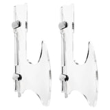 Maxbell Wall Mounted Katana Sword Stand Universal Acrylic Home Decor Collection clear