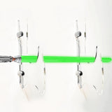 Maxbell Wall Mounted Katana Sword Stand Universal Acrylic Home Decor Collection clear