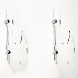 Maxbell Wall Mounted Katana Sword Stand Universal Acrylic Home Decor Collection clear