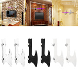 Maxbell Wall Mounted Katana Sword Stand Universal Acrylic Home Decor Collection clear